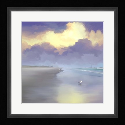 Framed Peaceful Day On The Beach I Print