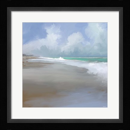 Framed Peaceful Day On The Beach II Print
