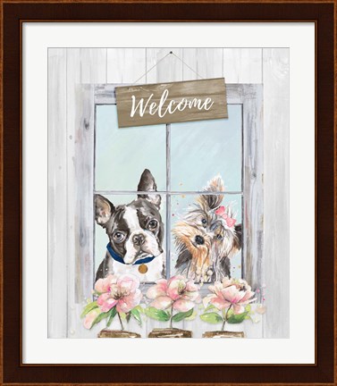 Framed Doggy Welcome Print