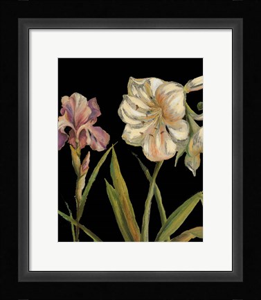 Framed Garden At Night I Print