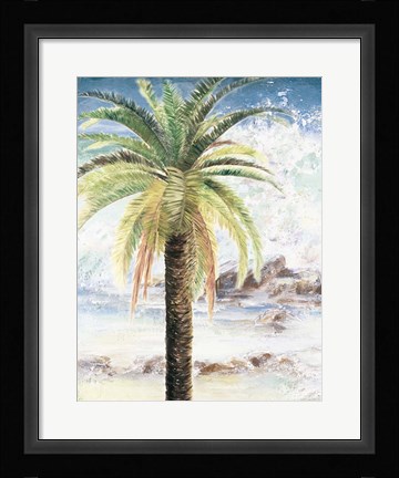 Framed Coastal Palms II Print