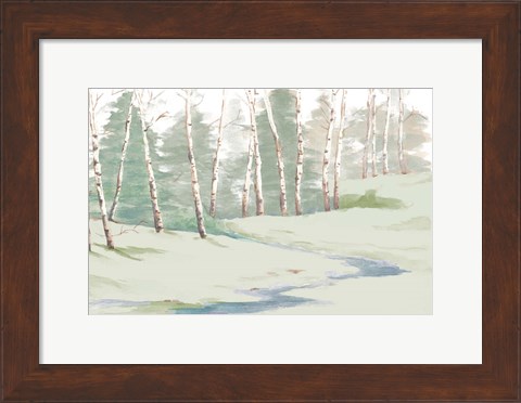 Framed Winter Landscape Print