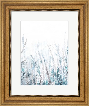 Framed Light Lavender Floral Garden Print