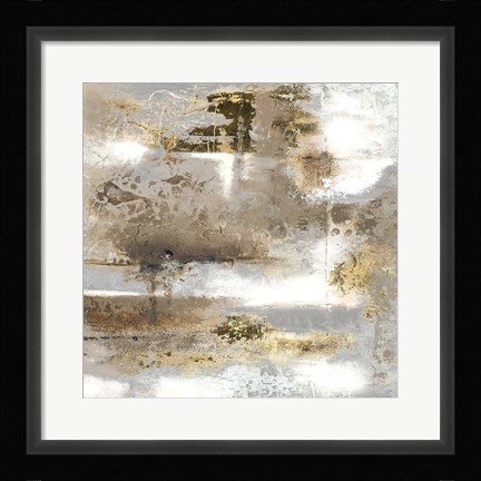 Framed Stormy Contempo Beach Print