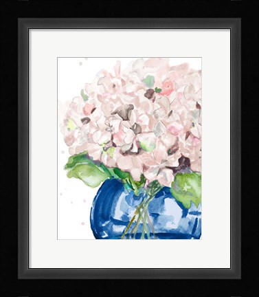 Framed Fresh Hydrangeas Print