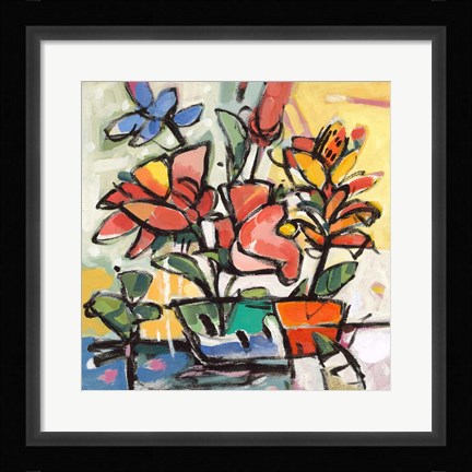 Framed Southern Florals II Print
