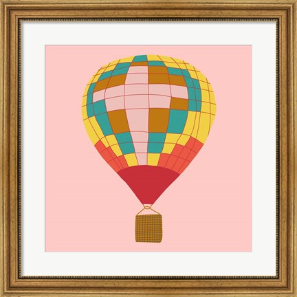 Framed Hot Air Balloon I Print