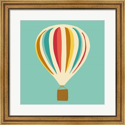 Framed Hot Air Balloon II Print