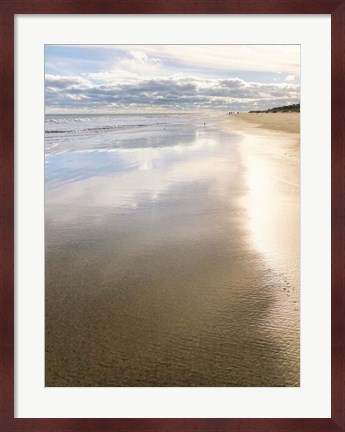 Framed Beach at Dusk Print