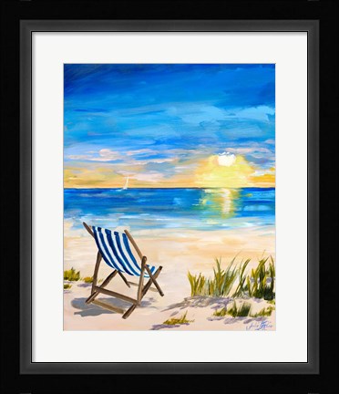 Framed Sling Back Summer I Print