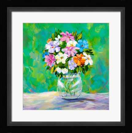 Framed Spring Garden Bouquet Print