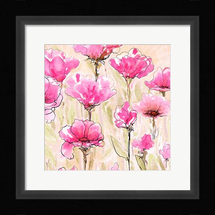 Framed Pink Love I Print