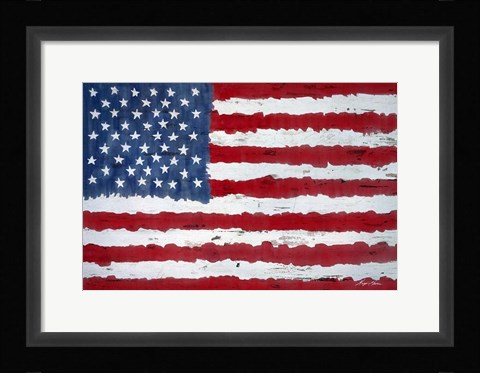 Framed Old Glory Print