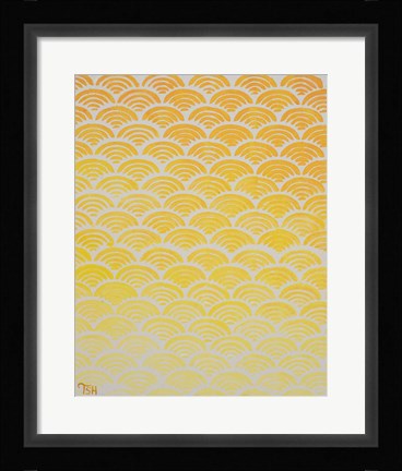 Framed Sun Pattern Print