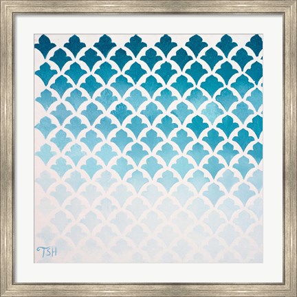 Framed Rain Pattern Print