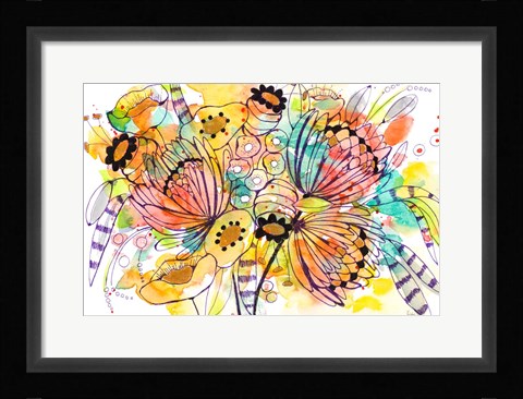 Framed Whimsical Splash Print