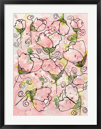 Framed Pretty Pink and Peppy Print