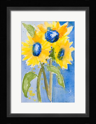 Framed Sunflowers Print