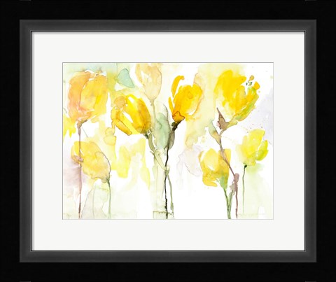 Framed Yellow Garden Print