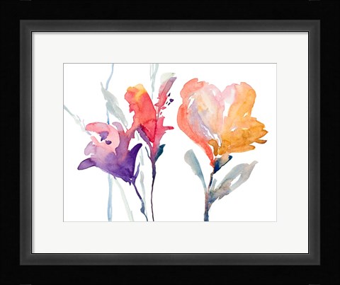 Framed September Blooms I Print