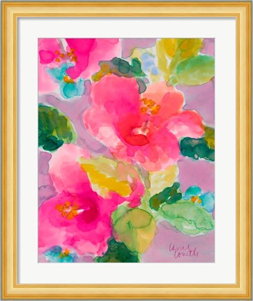 Framed April Hibiscus Print