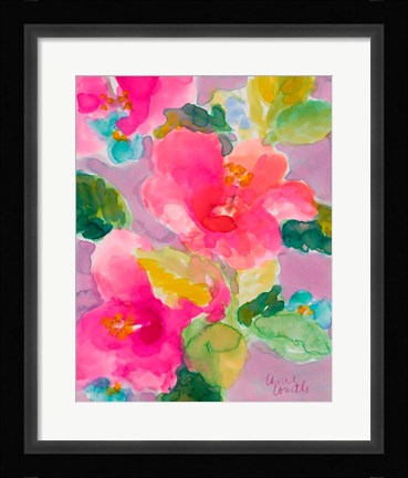 Framed April Hibiscus Print