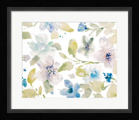 Framed Wispy Florals Print