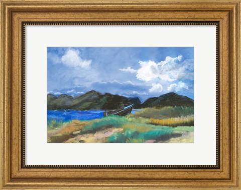 Framed Beached Row Boat Print
