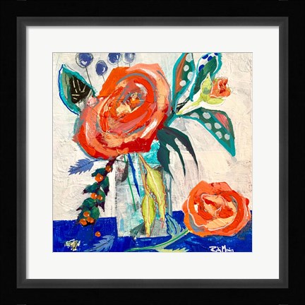 Framed Rose and Berry Rendezvous Print