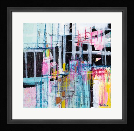 Framed Gio Grid I Print