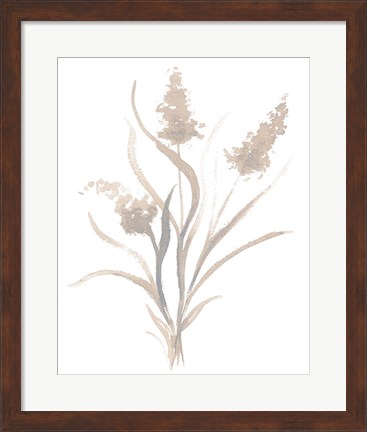 Framed Beige Herb I Print