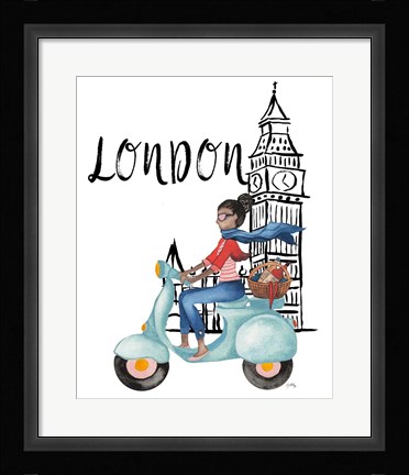 Framed London By Moped Print