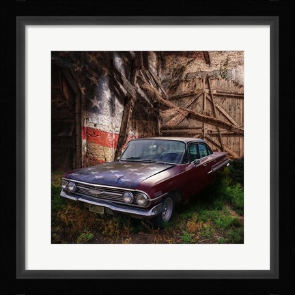 Framed USA Rustic Classic Print