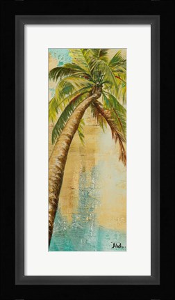 Framed Beach Palm Panel II Print