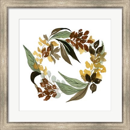 Framed Fall Wreath Print