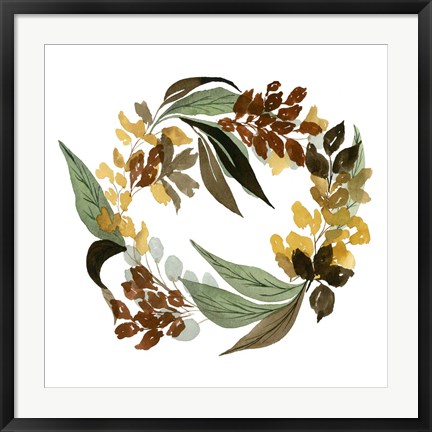 Framed Fall Wreath Print