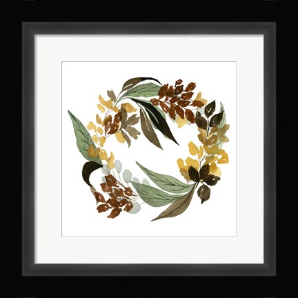 Framed Fall Wreath Print