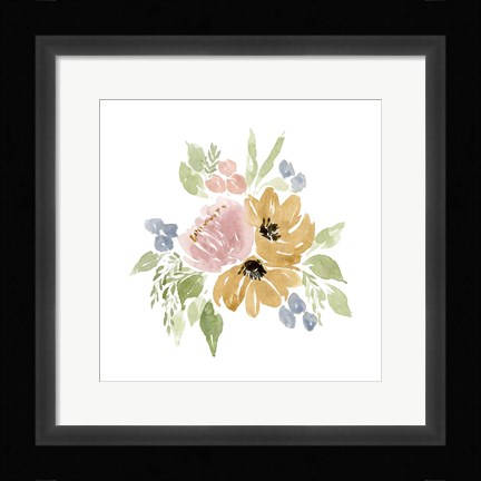 Framed Gwen Bouquet I Print