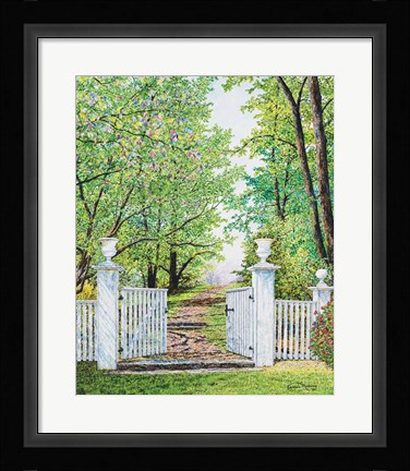 Framed Narrow Is The Path Print