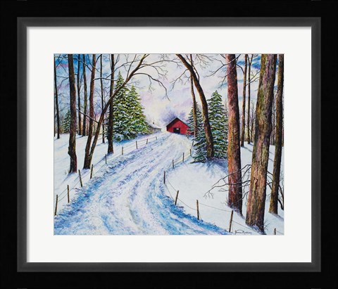 Framed Winter's Glow Print