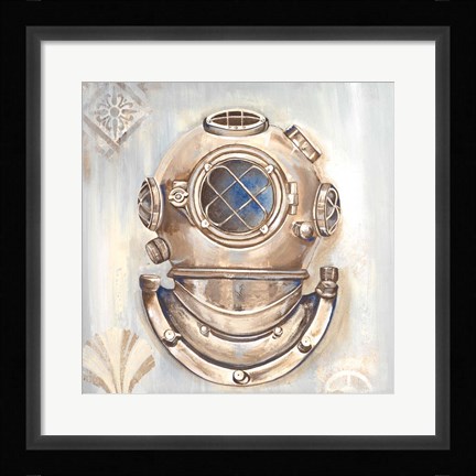 Framed Dive Helmet Print