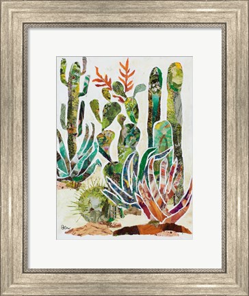 Framed Desert Garden I Print