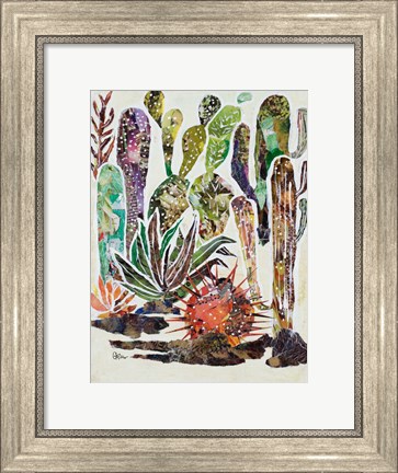 Framed Desert Garden II Print