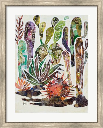 Framed Desert Garden II Print