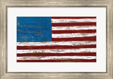 Framed Artistic American Flag Print
