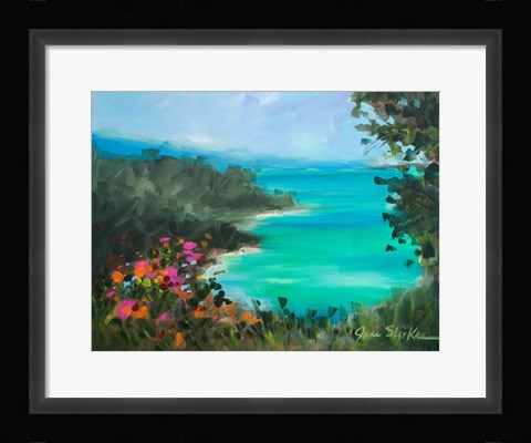 Framed Overlooking the Inlet Print