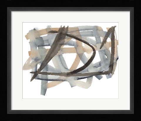 Framed Lost Trails I Print