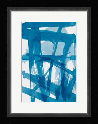 Framed Blue March Print