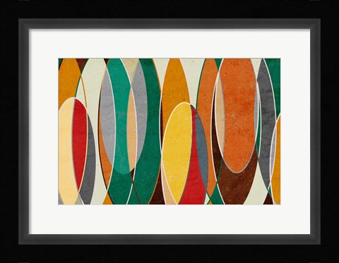 Framed Bright Retro Vibes Print