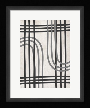 Framed String Shapes Print